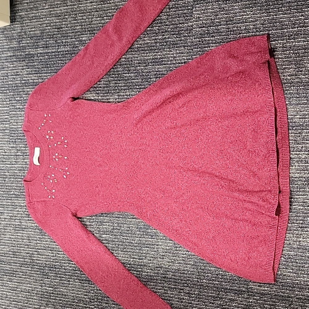 Abercrombie kids long sleeve sweater dress. Size 15/16. Pinkish Red